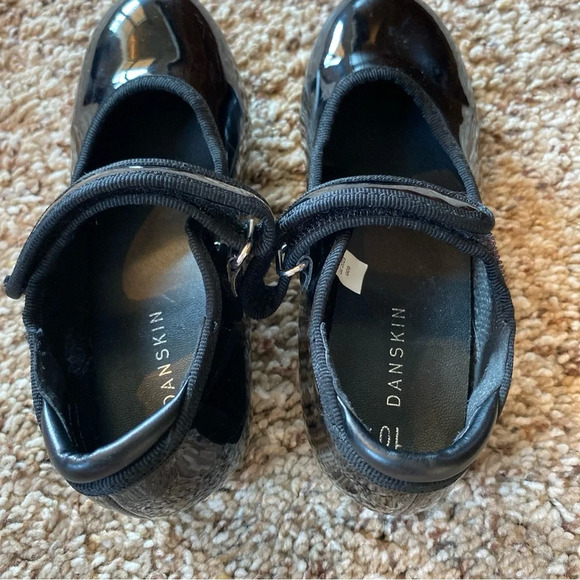 Girls Danskin Tap Shoes Size 10 Black - Picture 3 of 5